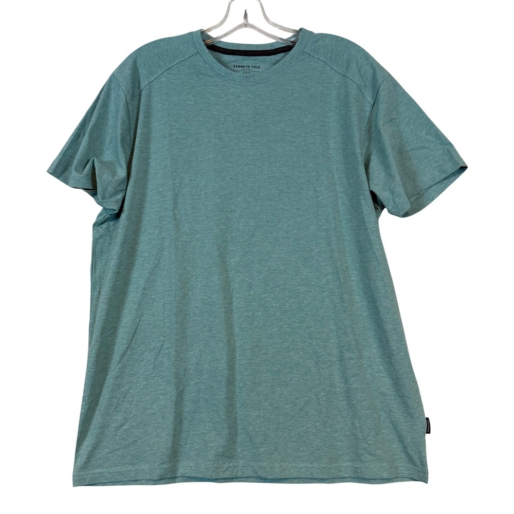 Kenneth Cole New York Mens Heather Green Organic Cotton Stretch Tee Shirt •L•